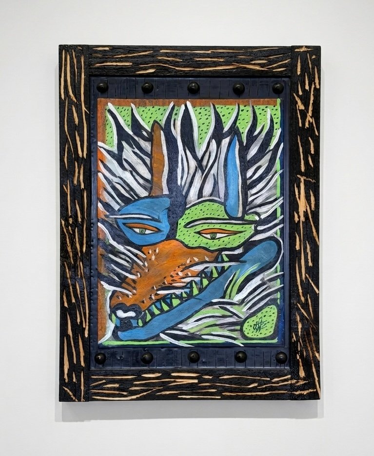 Toki The Silver Fox From Fairbanks Painting