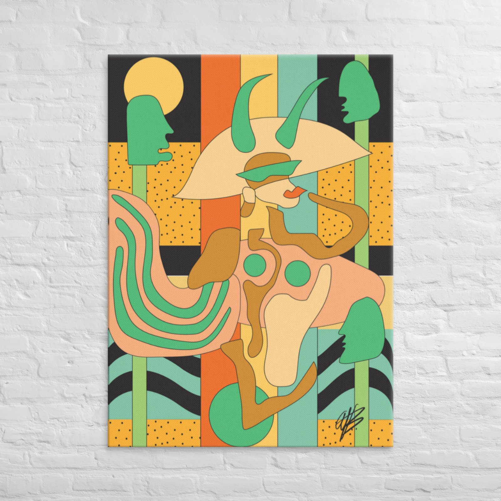 Show Me Around Im Not From Earth - Print on Canvas - Image 3