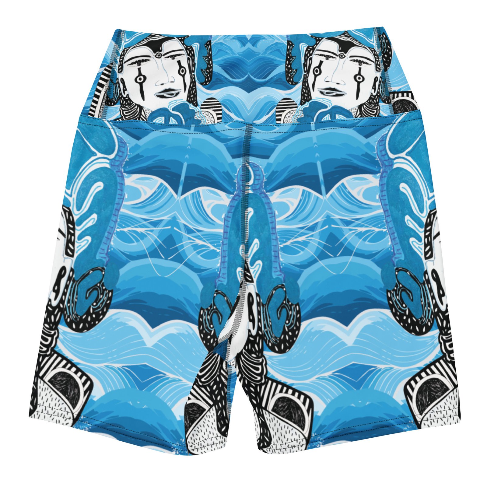 Water-Ma Yoga Shorts - Image 2