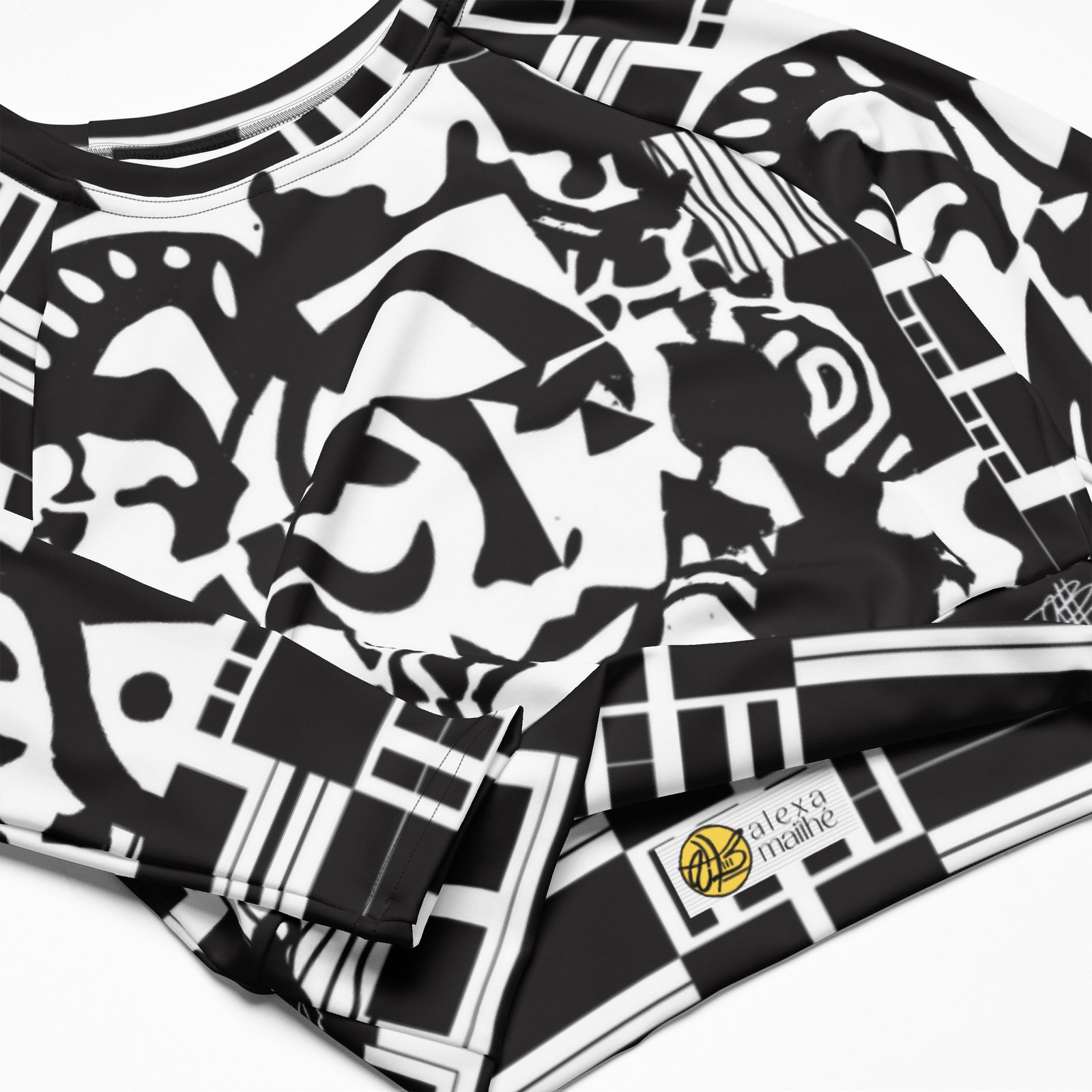 Slayer Sattva - Recycled long-sleeve crop top - Image 2